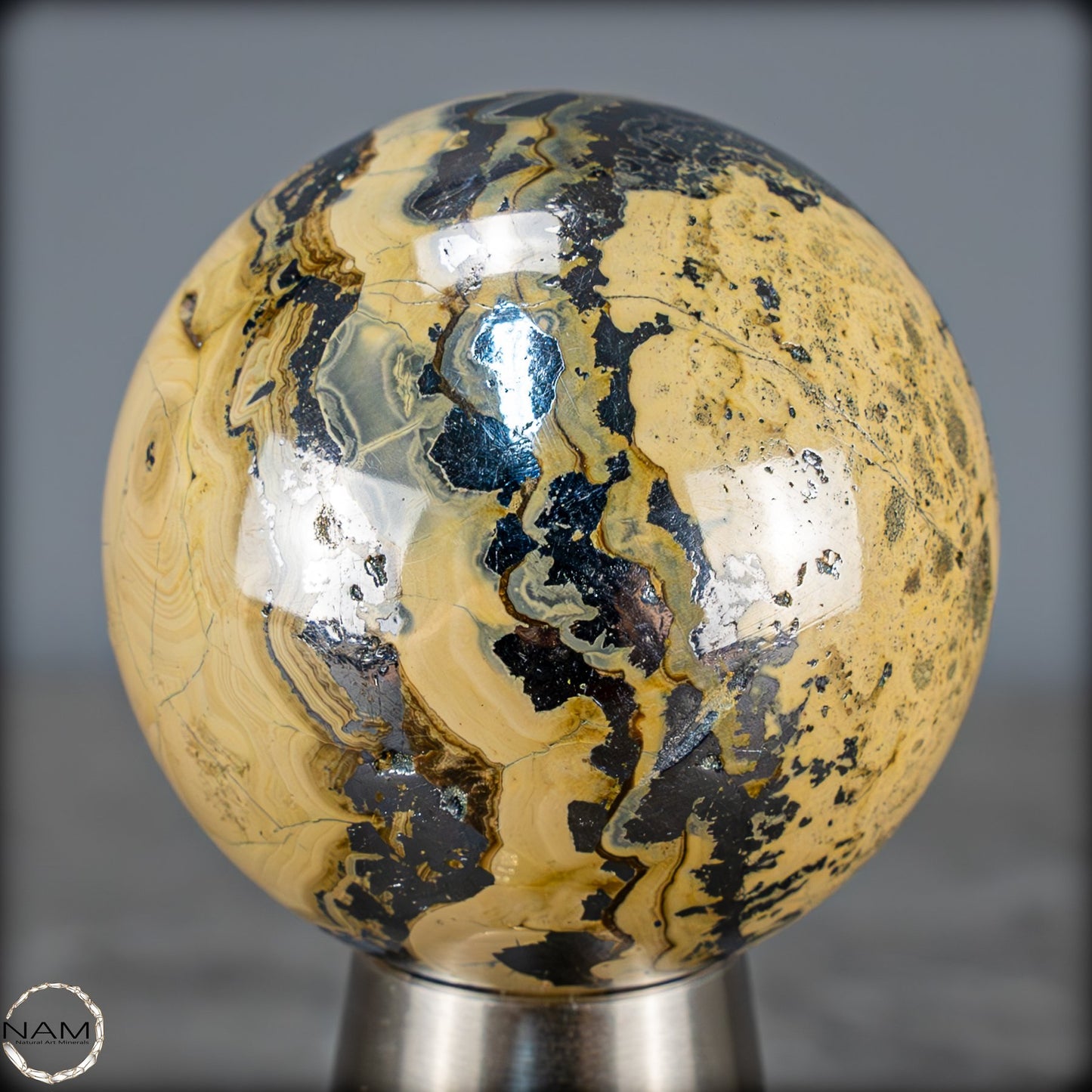 Sphalerit, Galenit, Wurtzit und Marcasit Kugel - 228,47g - 45,2mm