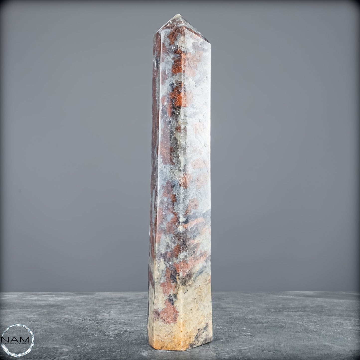 Natürliche Rote Aventurin Obelisk aus Madagaskar - 677,22g