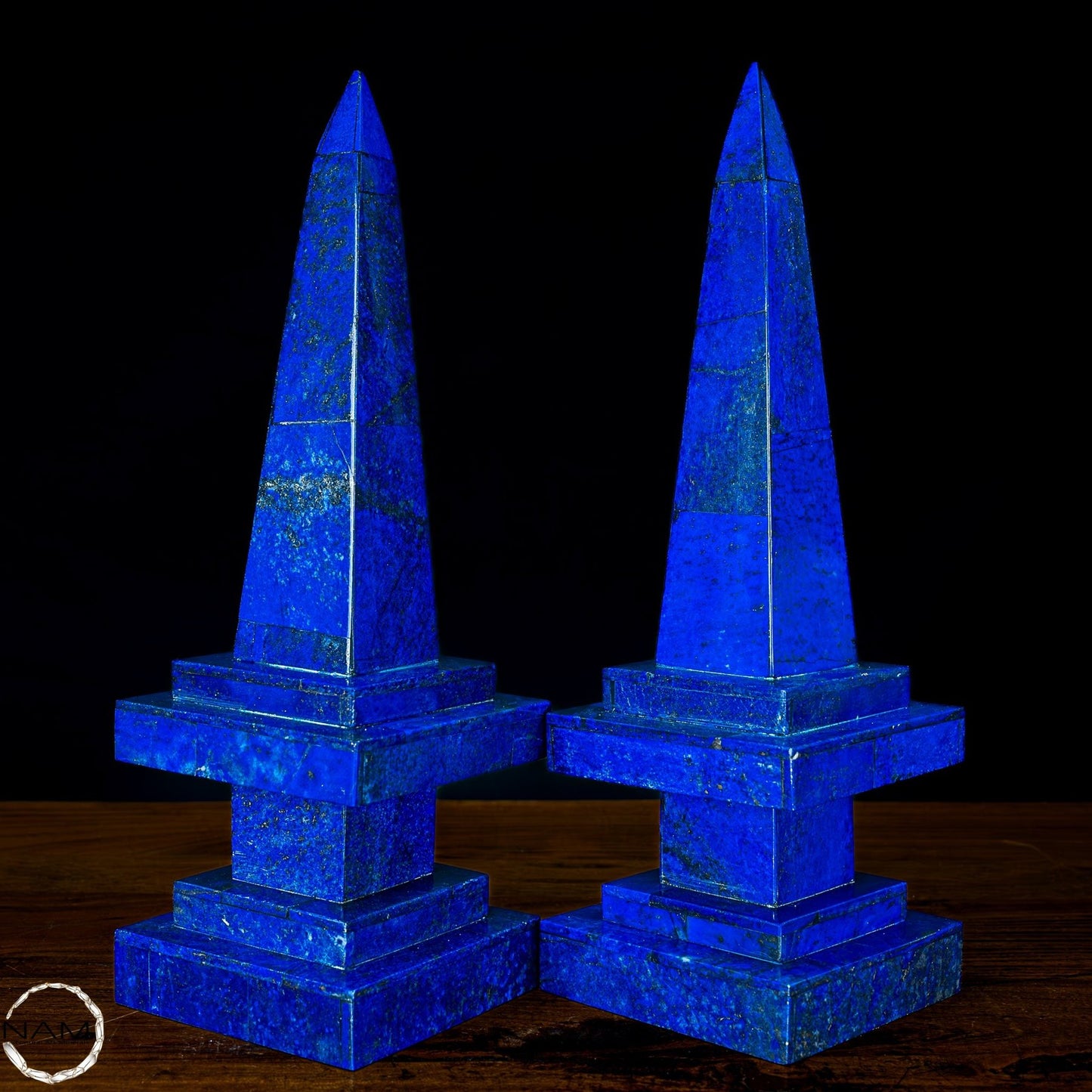 Natürliches Paar Lapislazuli Obelisken von Höchster Qualität - 4050,26g