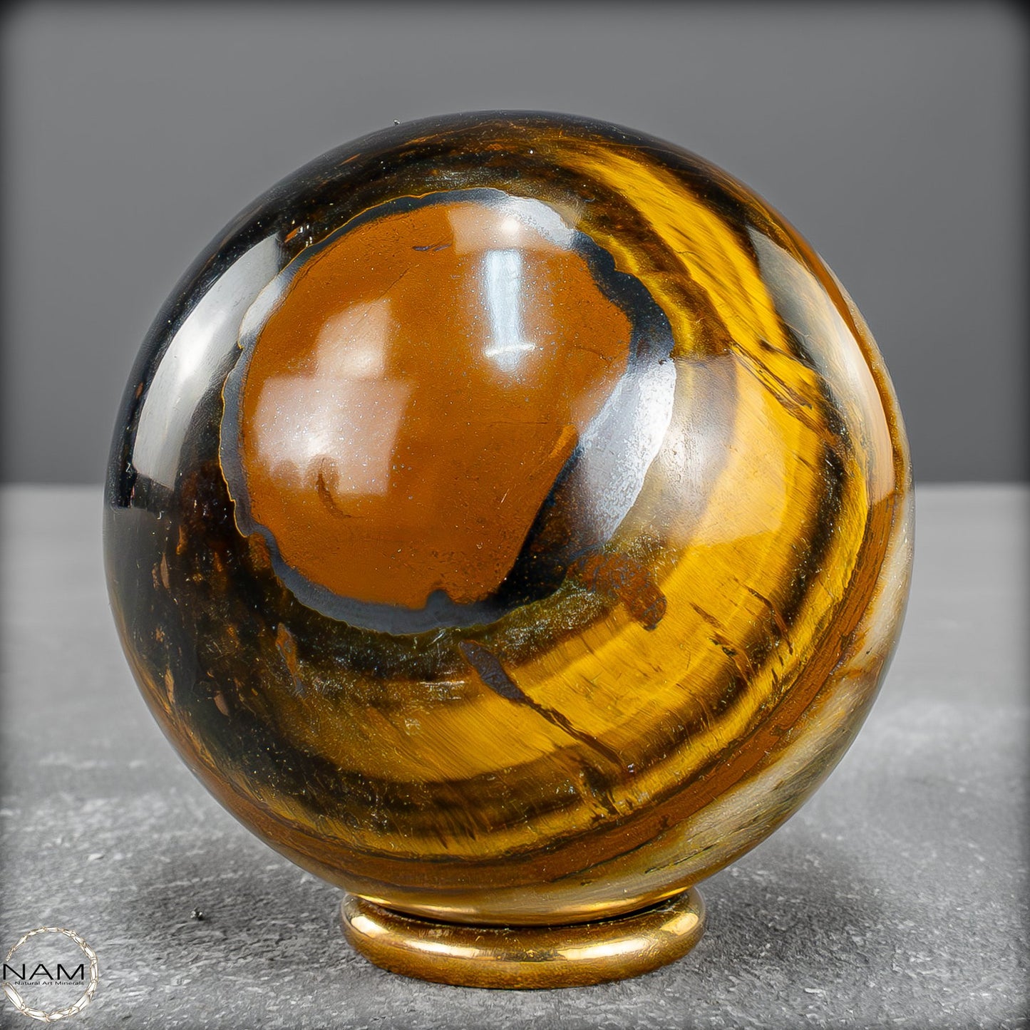 Natürliche Tigerauge-Kugel - 333,31g