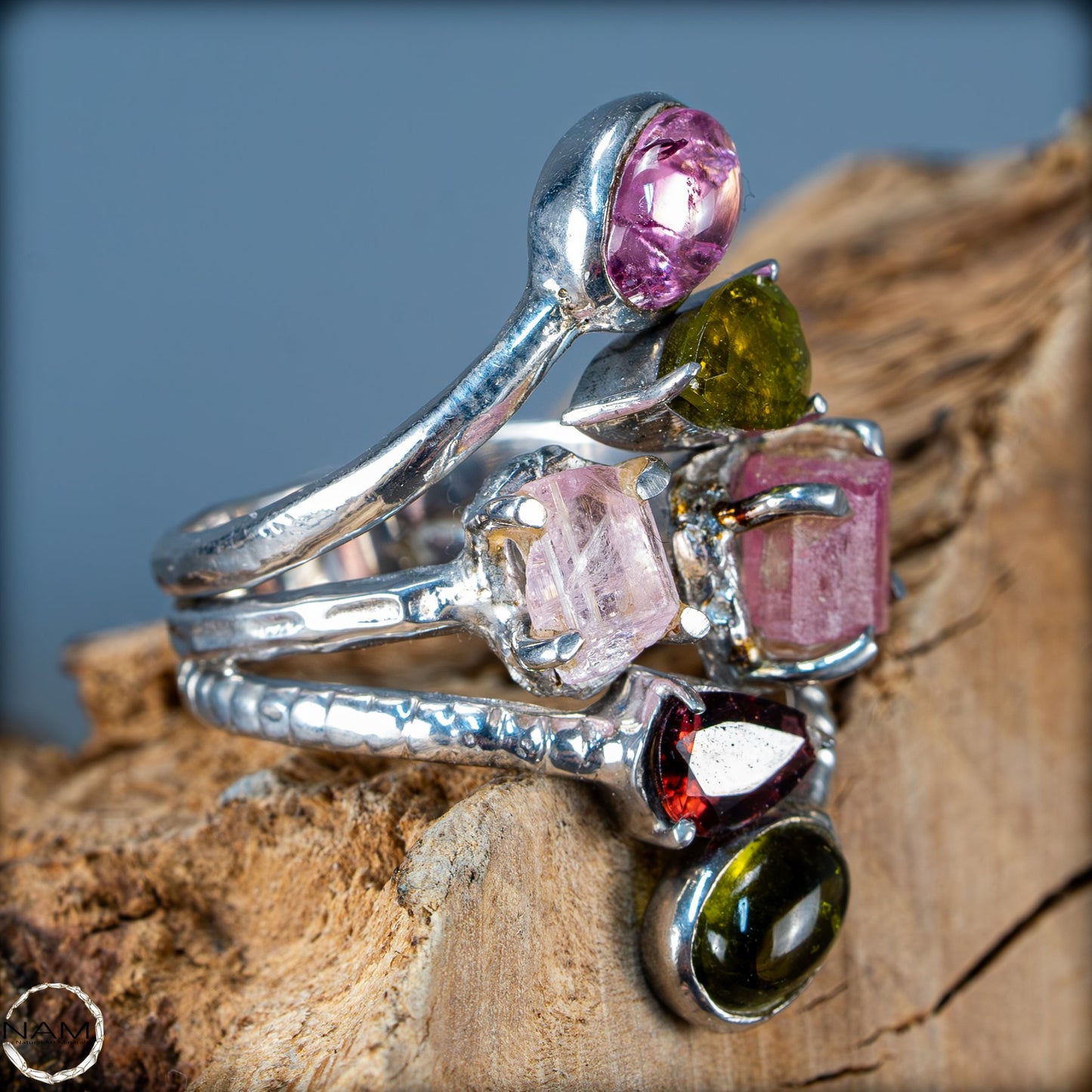 Natürlicher Turmalin Ring von höchster Qualität, 925 Silber - 38,5 ct