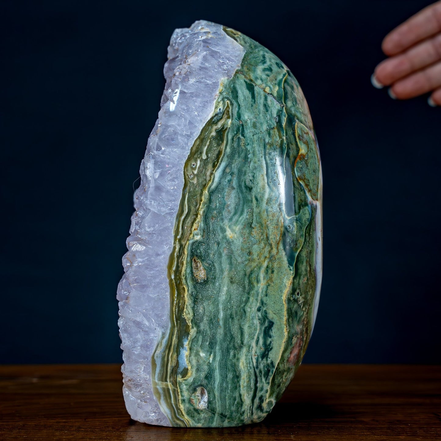 Natürliche Amethyst-Jaspis-Achat Kristall Freiform/Druse - 2309,76g
