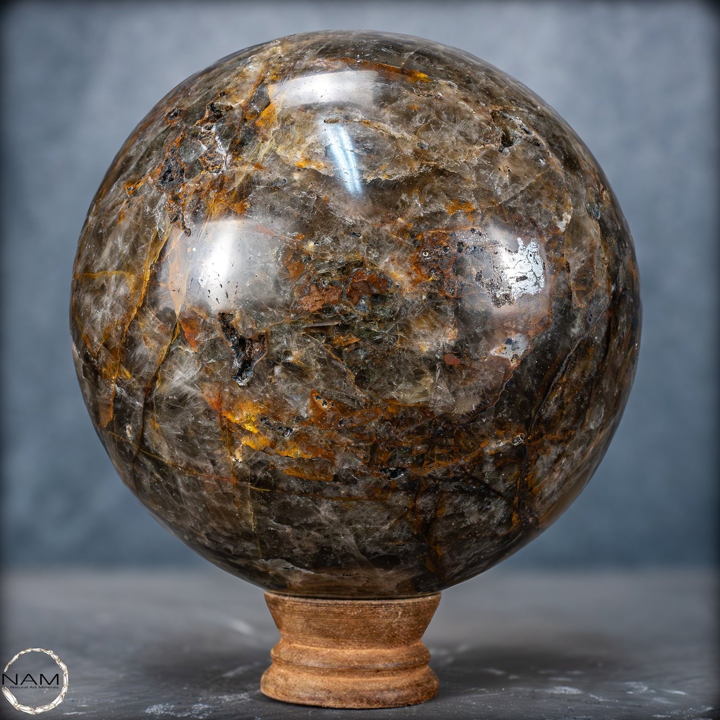 Natürliche Rauchquarz Kristall-Kugel aus Brasilien - 3400,62g - 145mm