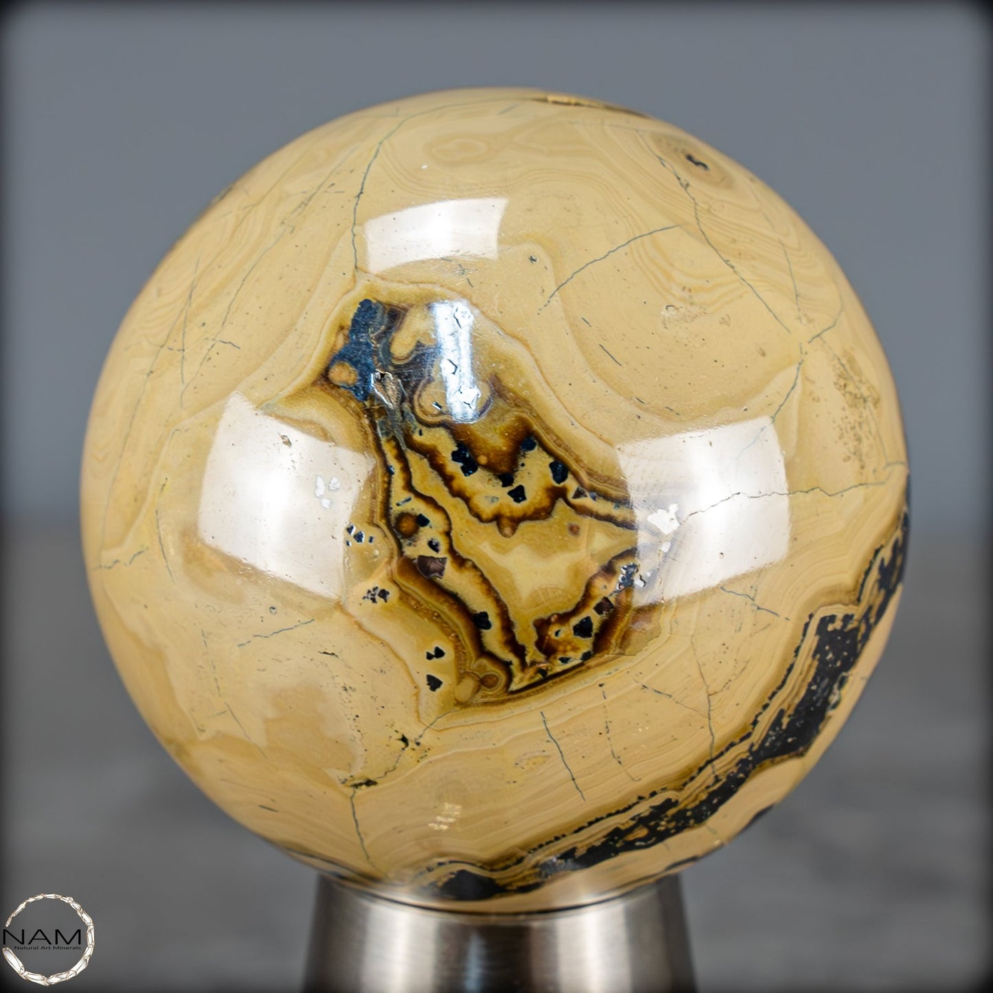 Sphalerit, Galenit, Wurtzit und Marcasit Kugel - 228,47g - 45,2mm