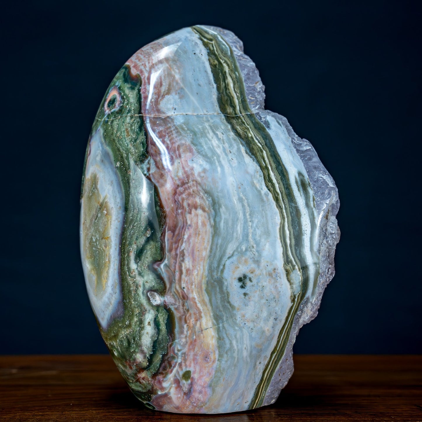 Natürliche Amethyst-Jaspis-Achat Kristall Freiform/Druse - 2309,76g