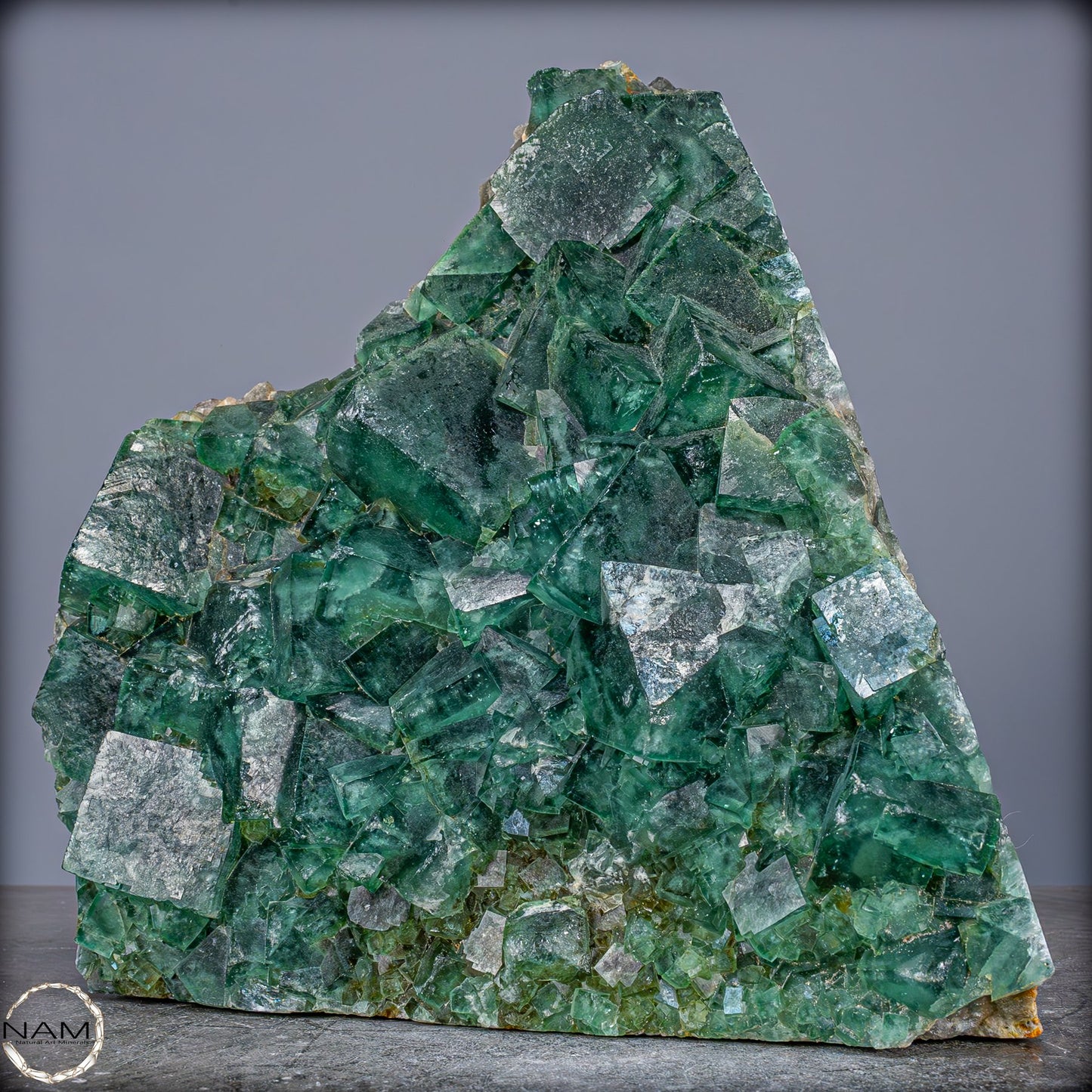 Natürliche Grüner Fluorit Kristalle auf Matrix - 8703,47g