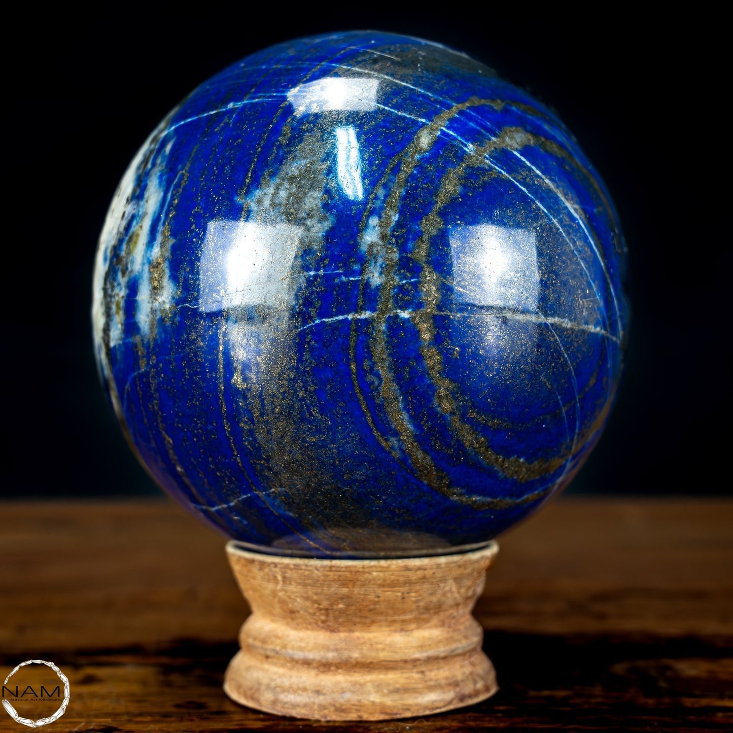 Natürliche Königsblaue Lapislazuli-Kristall-Kugel - 1039,56g