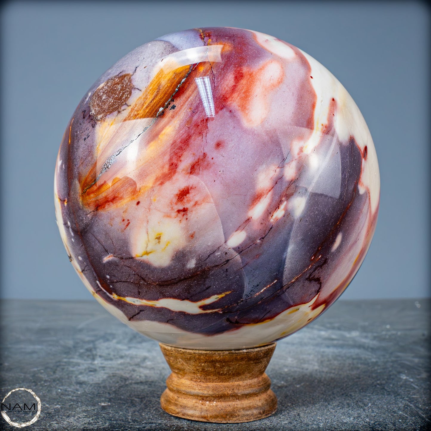 Natürliche Mookait Kugel aus Australien - 2051,15g