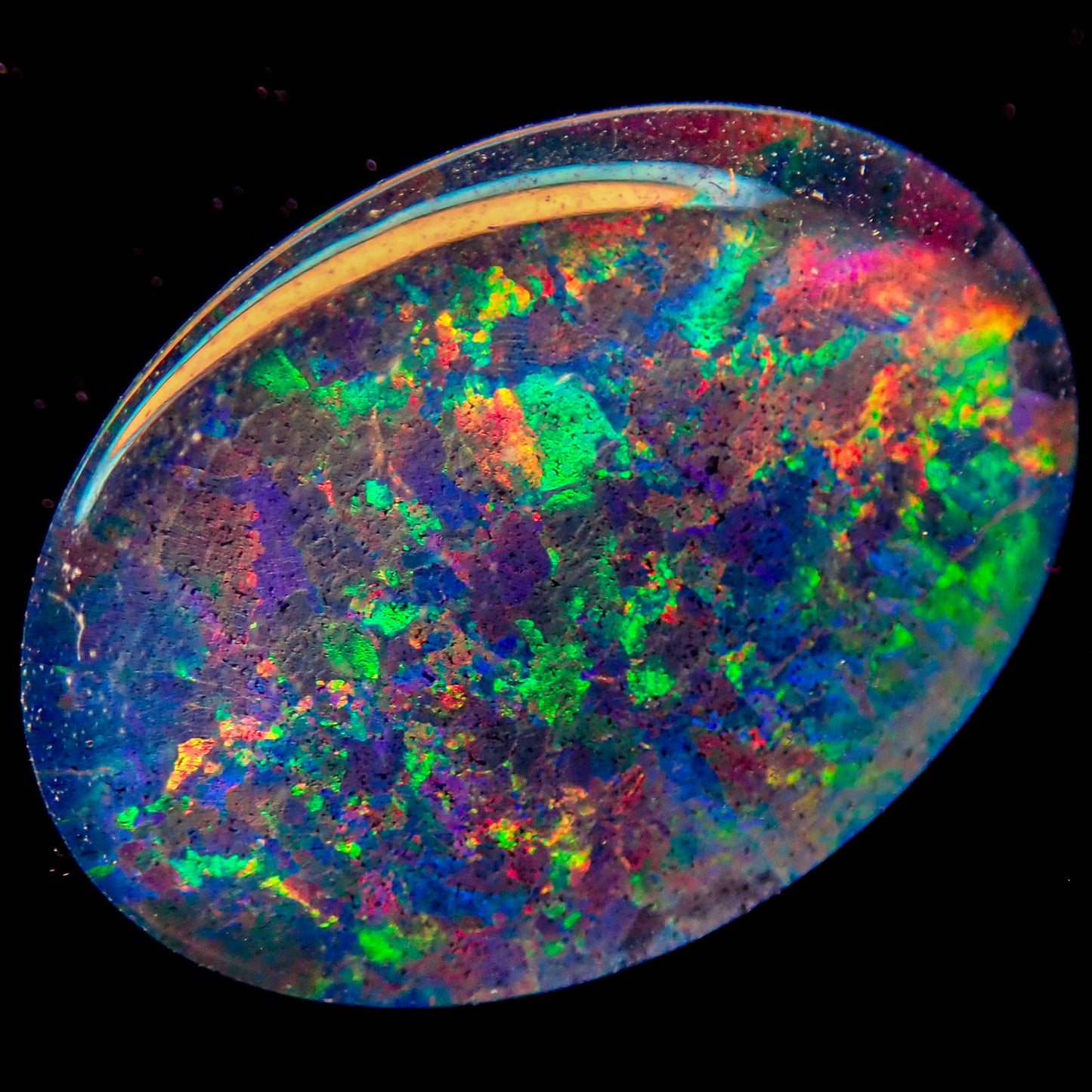 AAA + Black Opal Triplet, Australien, 3.605ct