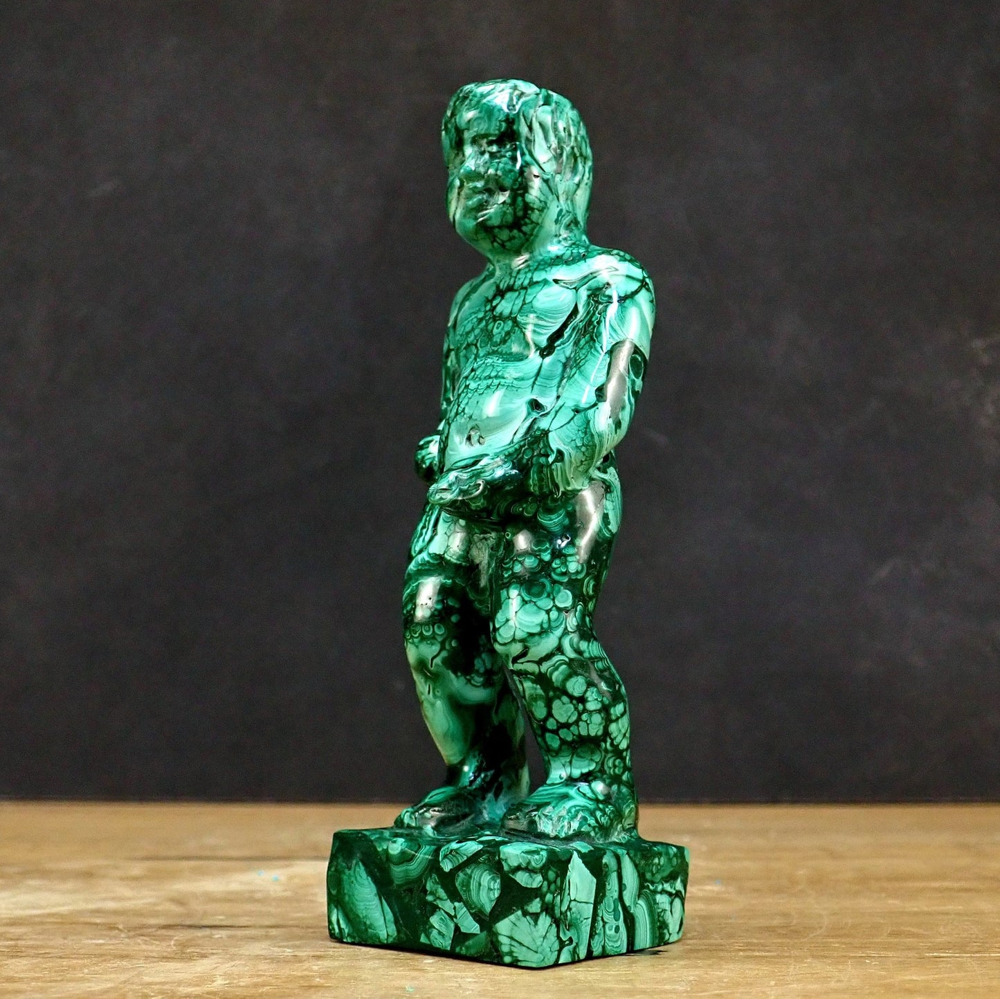 Sehr alte Malachit Skulptur, Kongo - 366.65g - 150×50×40 mm