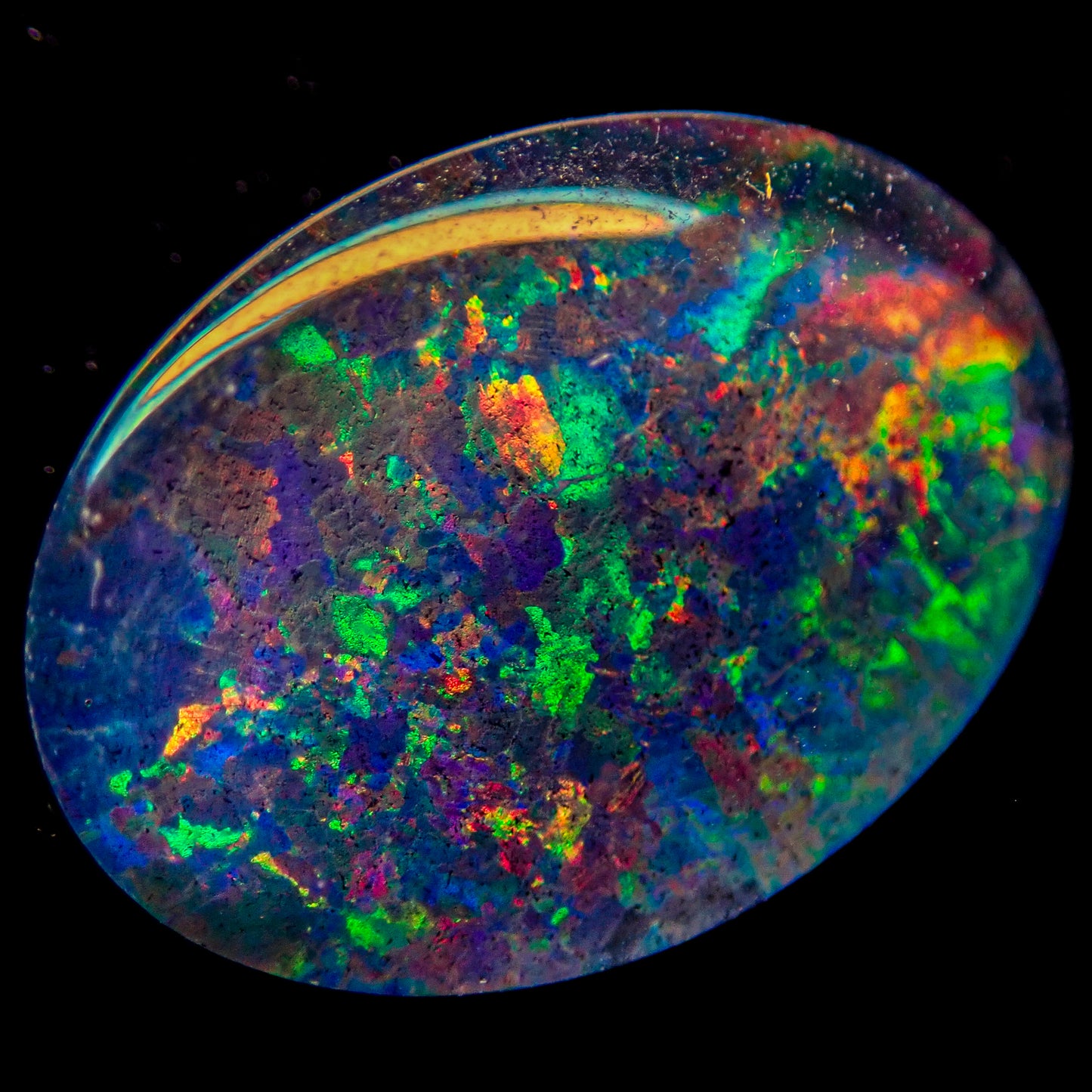 AAA + Black Opal Triplet, Australien, 3.605ct