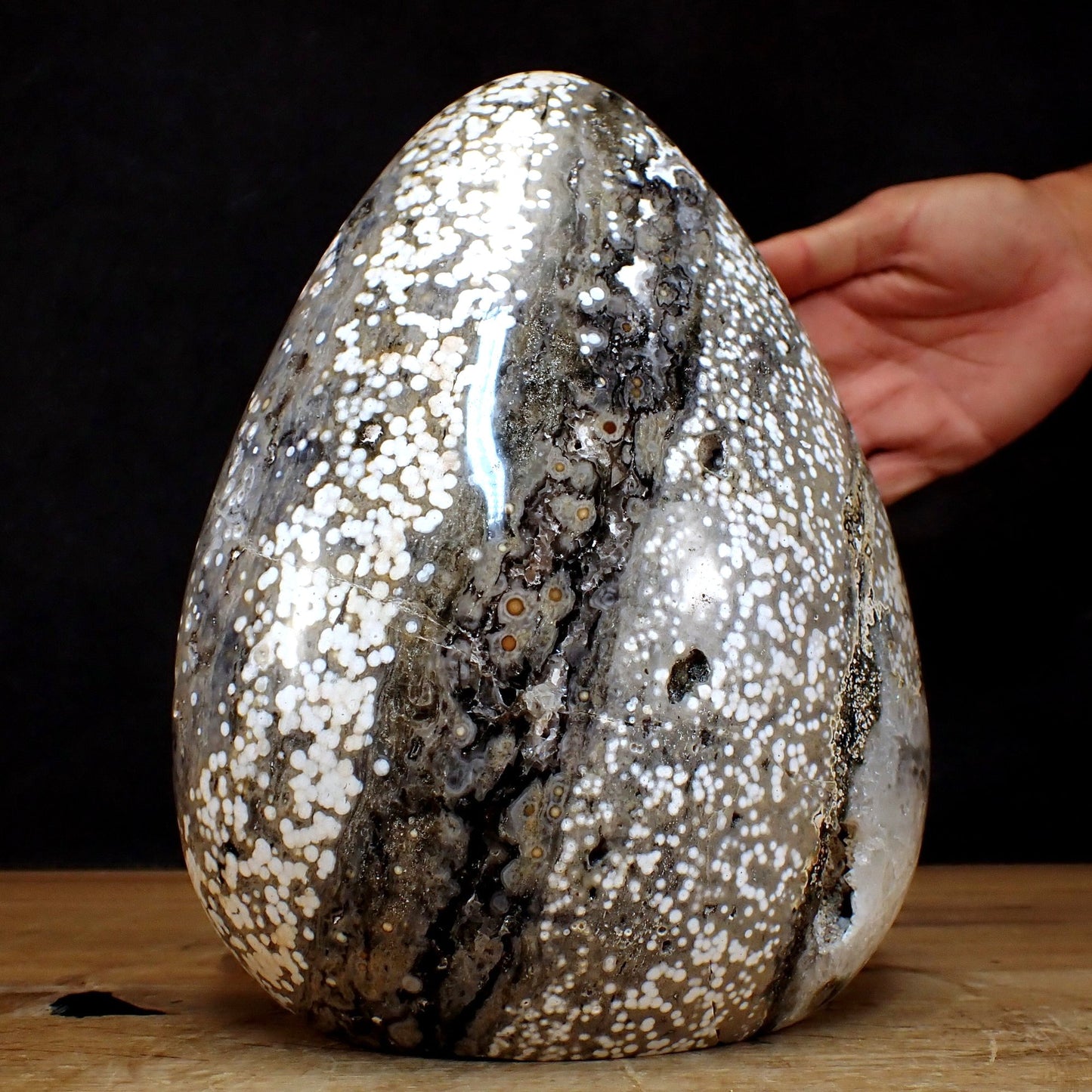 Große Ozean-Jaspis und Quartz Freiform mit Drusen - 4882,21g