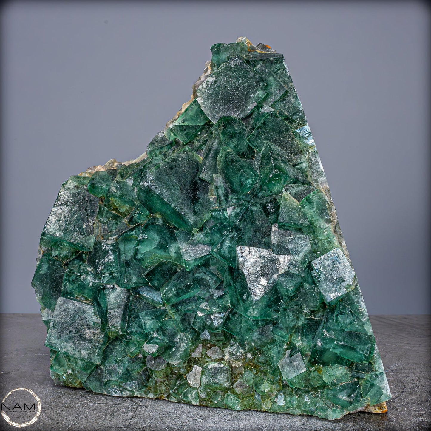 Natürliche Grüner Fluorit Kristalle auf Matrix - 8703,47g