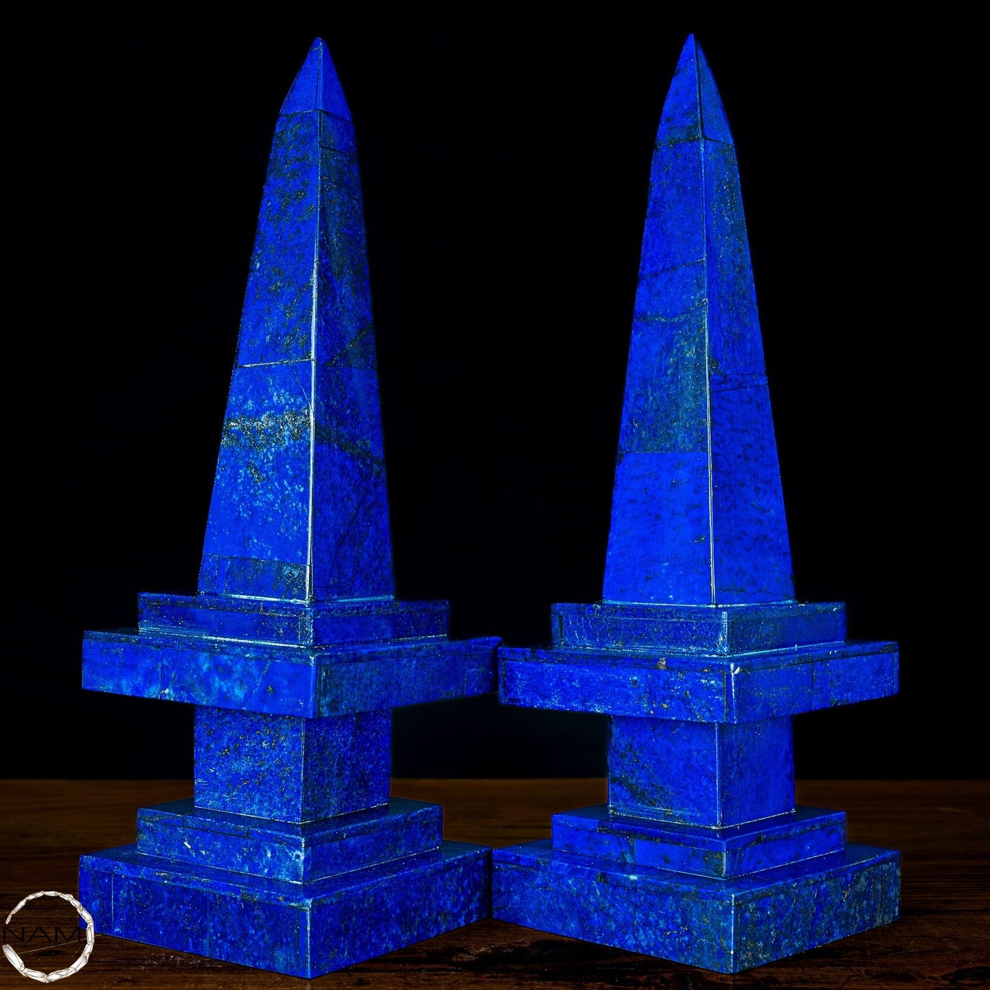 Natürliches Paar Lapislazuli Obelisken von Höchster Qualität - 4050,26g