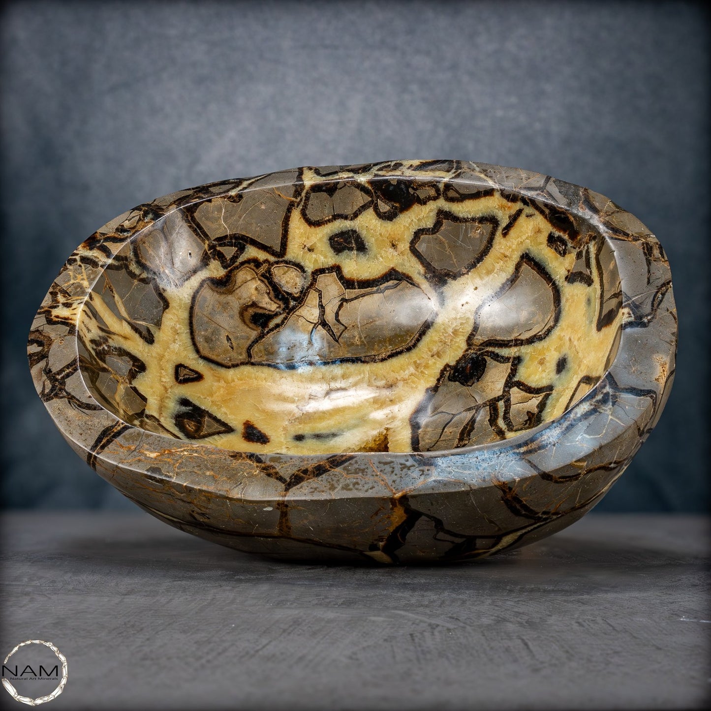Große Natürliche Septarien-Kristall Schale/ Schüssel - 25491,63g