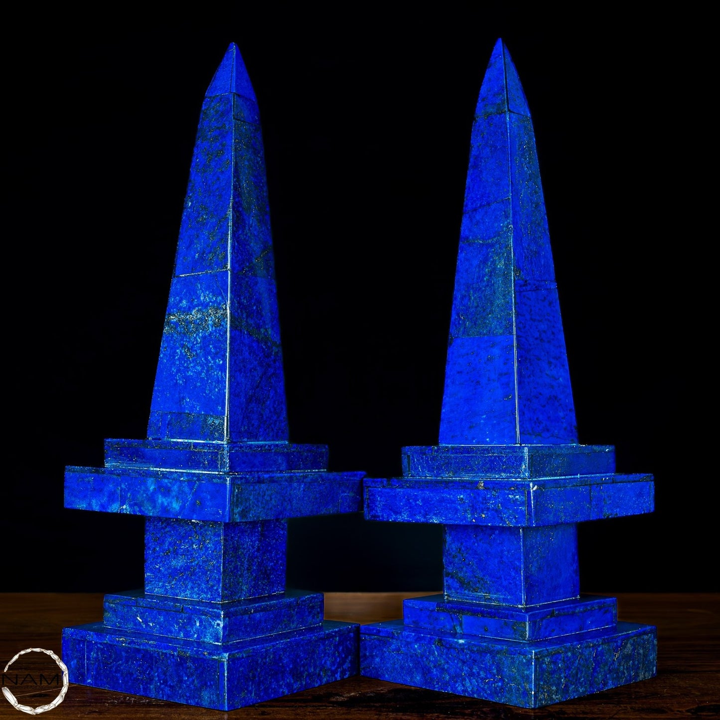 Natürliches Paar Lapislazuli Obelisken von Höchster Qualität - 4050,26g