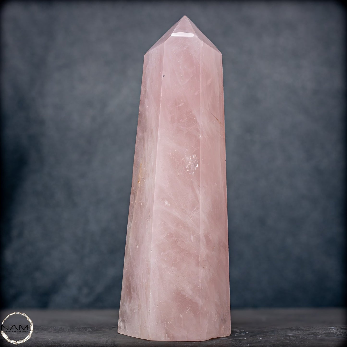 Natürlicher Großer Rosenquarz Obelisk aus Brasilien - 6907,55g