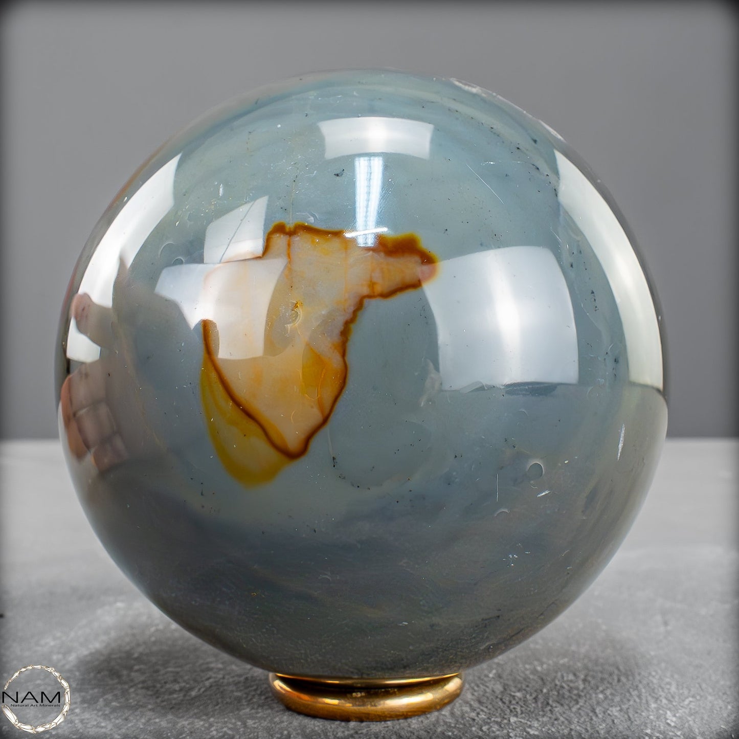 Natürliche Polychrome Jaspis Kristall-Kugel -849,98g