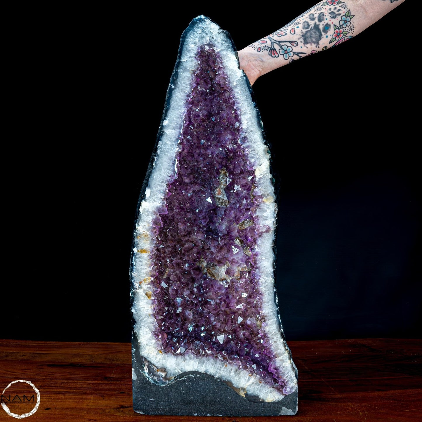 Natürliche Intensive Amethyst-Achat-Kristall Kathedrale/Druse - 29421,12g