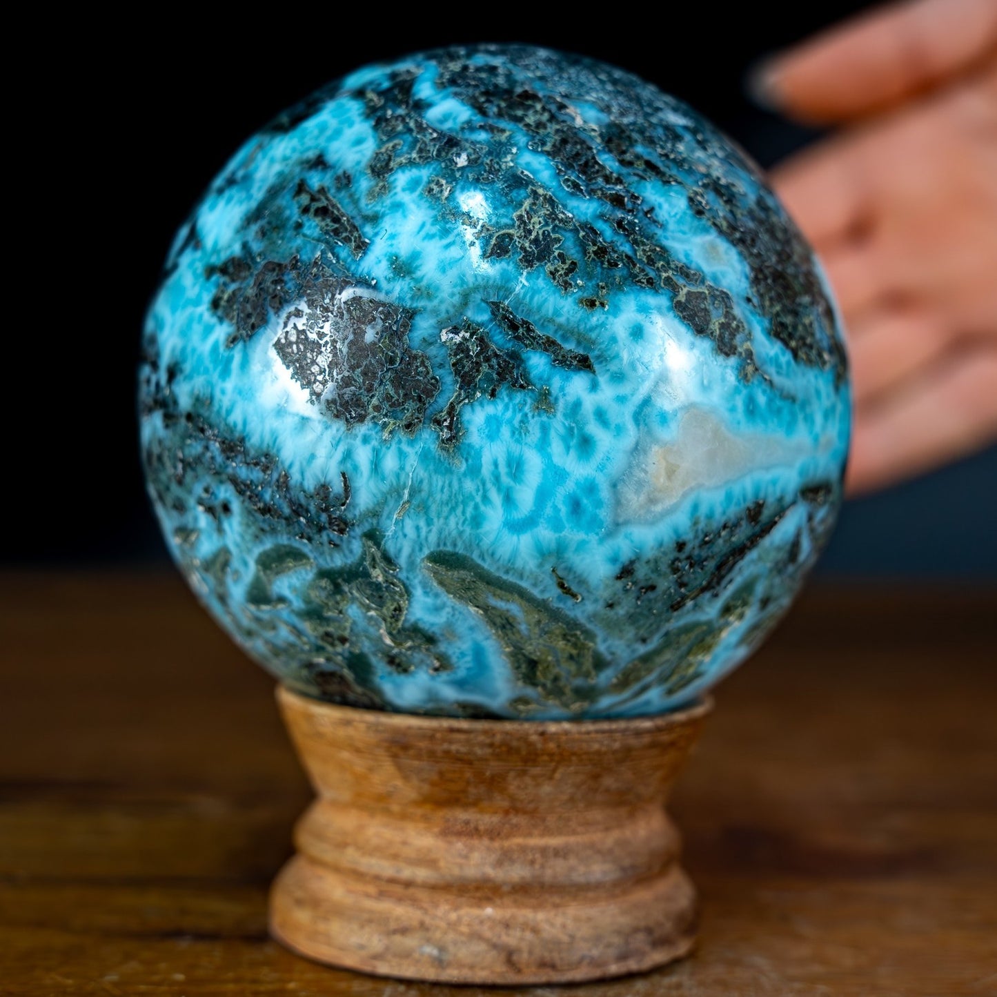 Natürliche Larimar Kugel - 506,29g - 2531,45ct - 70mm