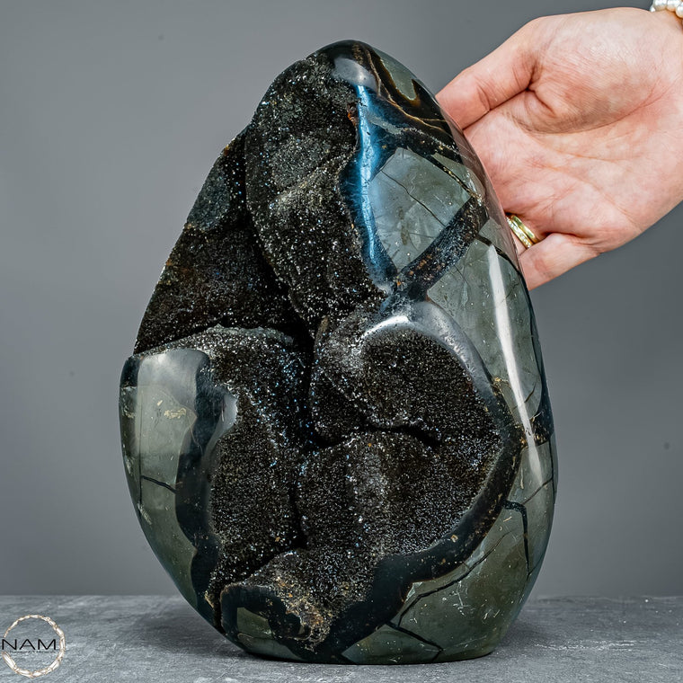 Natürliche Septarien Druse mit Calzit Kristallen - 5621,44g