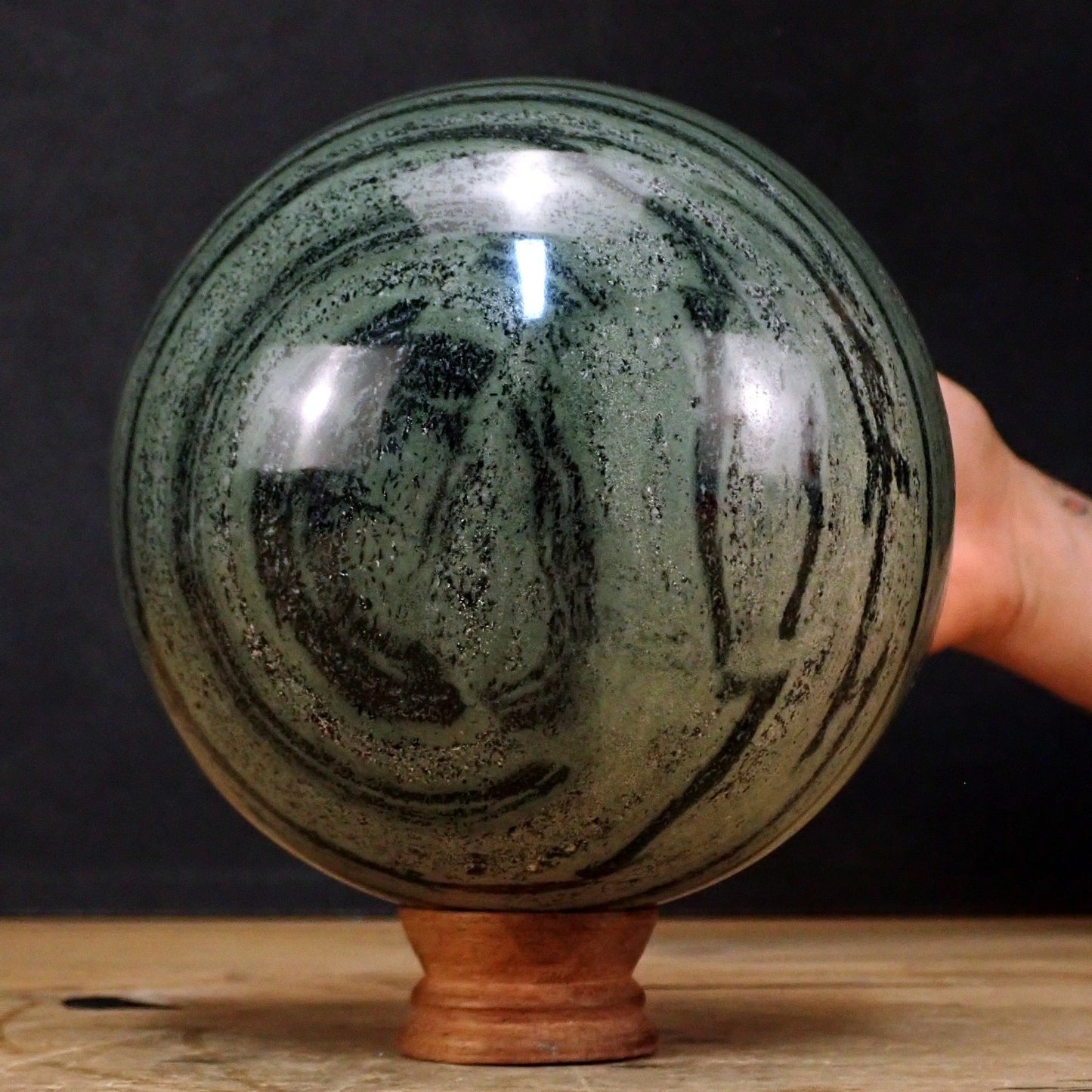 Natürliche Gebänderte Kambaba Kugel - 4222,60g - 150mm