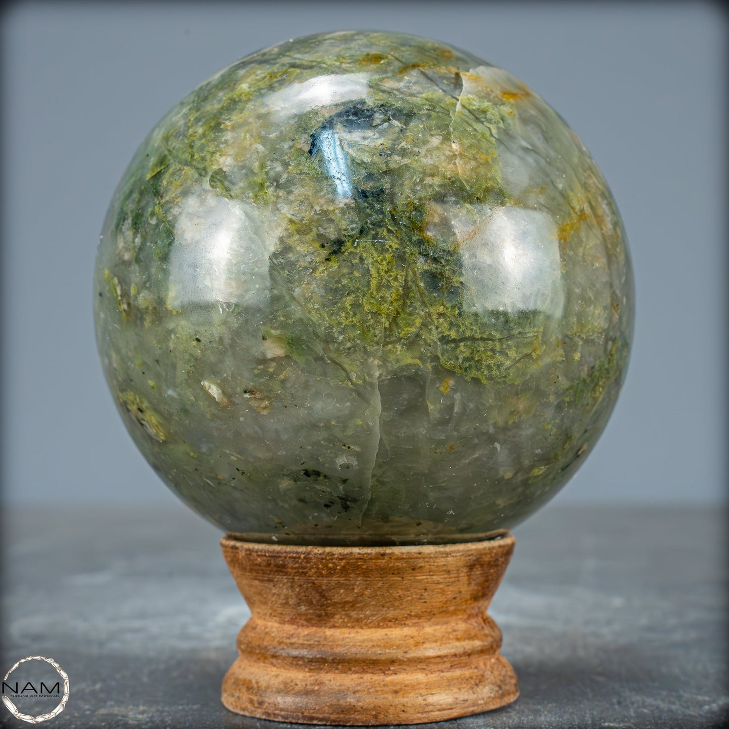Natürliche Gartenquarz Kristall-Kugel aus Brasilien - 709,55g - 80mm