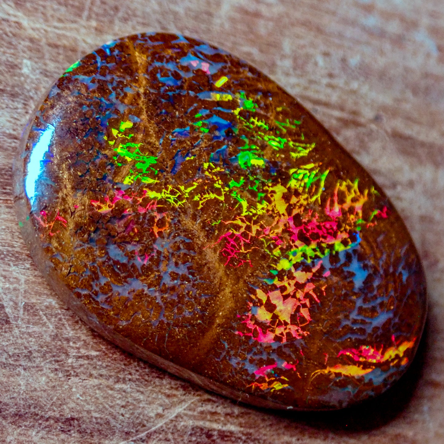 Natürlicher AAA+ Boulder Opal aus Australien Edelsteinqualität, 19.61ct