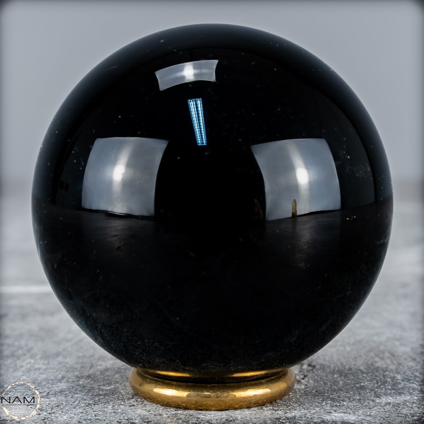 Natürliche Schwarze Obsidian Kristall-Kugel - 277,34 g