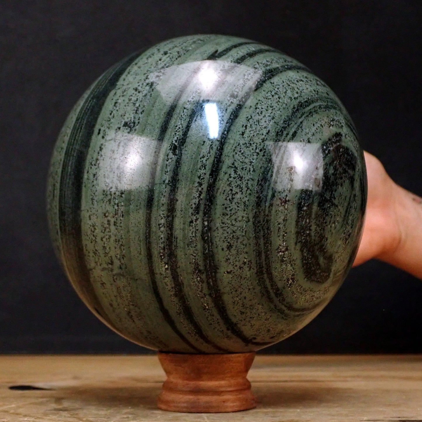 Natürliche Gebänderte Kambaba Kugel - 4222,60g - 150mm