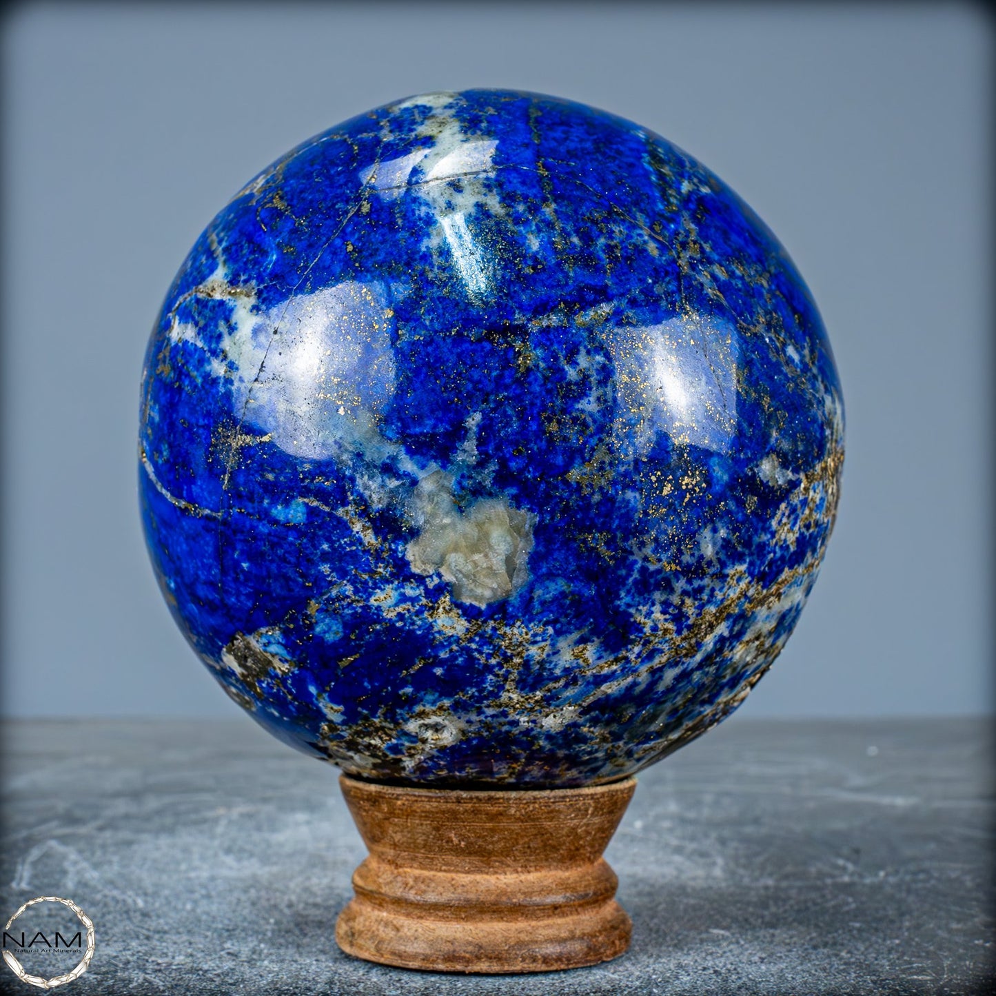 Natürliche Königsblaue Lapislazuli-Kristall-Kugel - 1545,44g