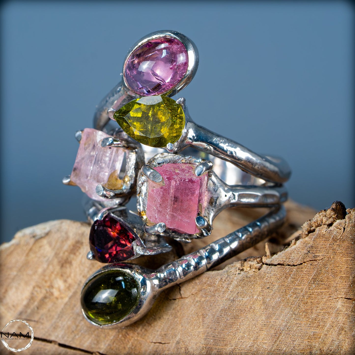 Natürlicher Turmalin Ring von höchster Qualität, 925 Silber - 38,5 ct