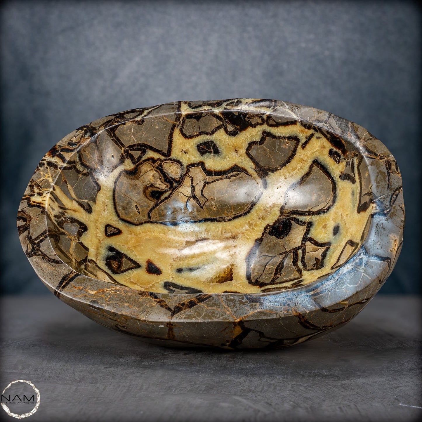 Große Natürliche Septarien-Kristall Schale/ Schüssel - 25491,63g