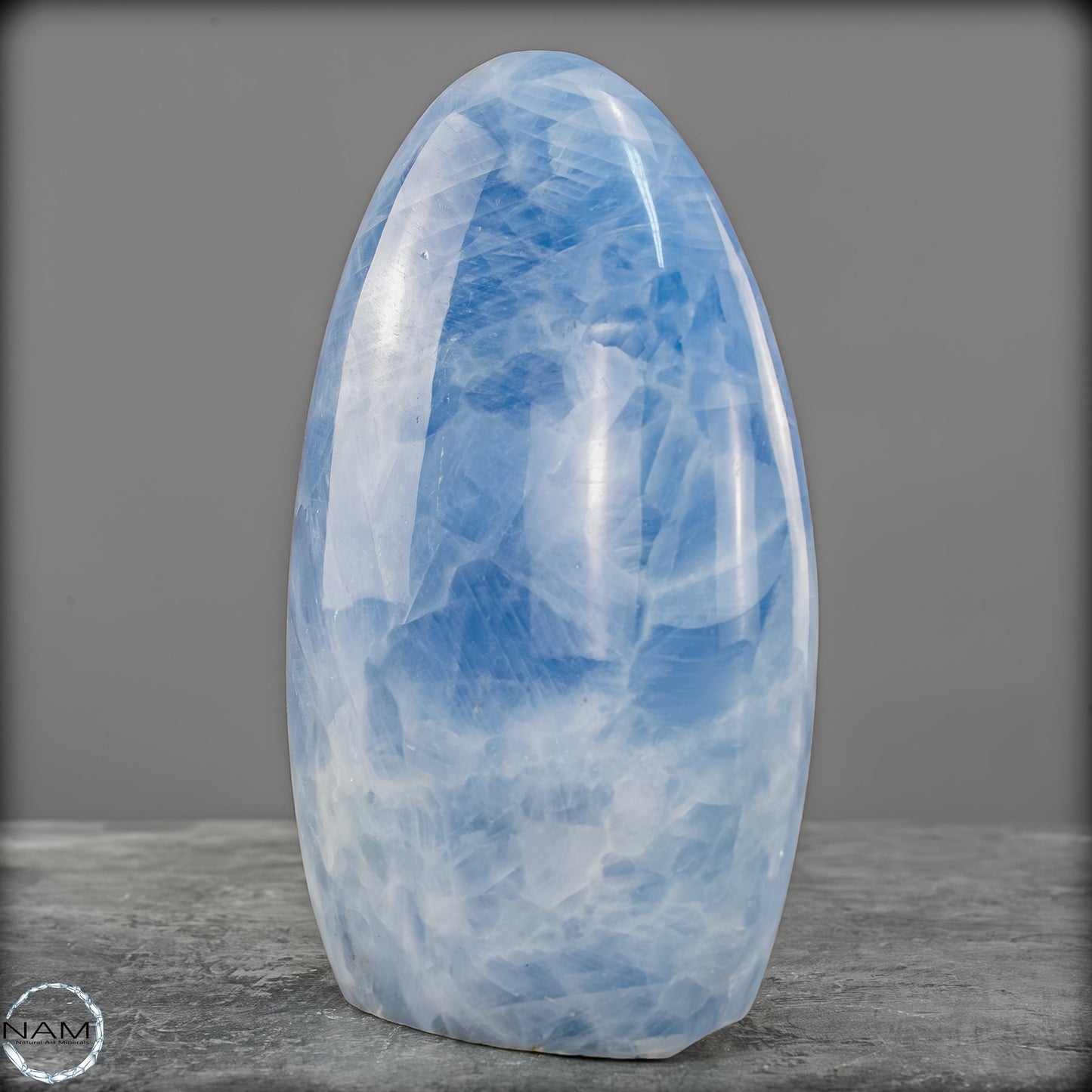 Natürliche Blaue Calcit-Kristall Freiform - 821,37g