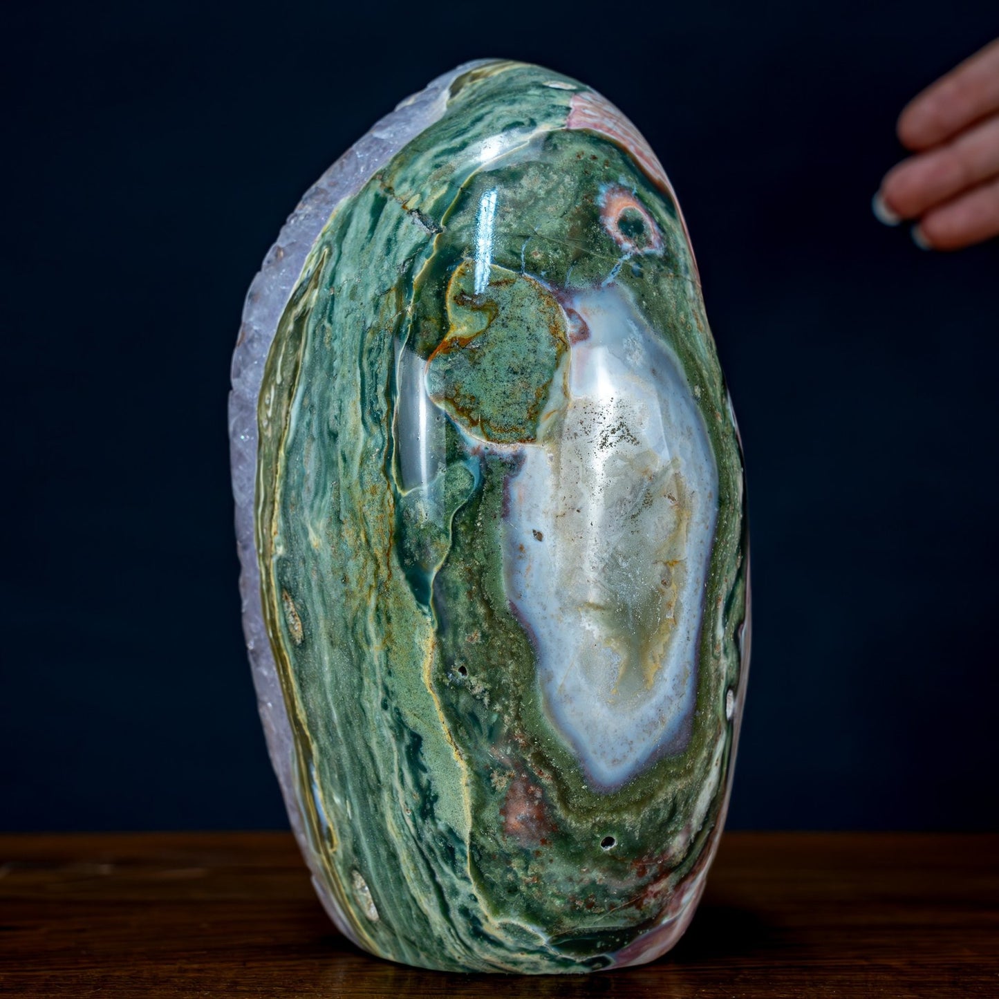 Natürliche Amethyst-Jaspis-Achat Kristall Freiform/Druse - 2309,76g