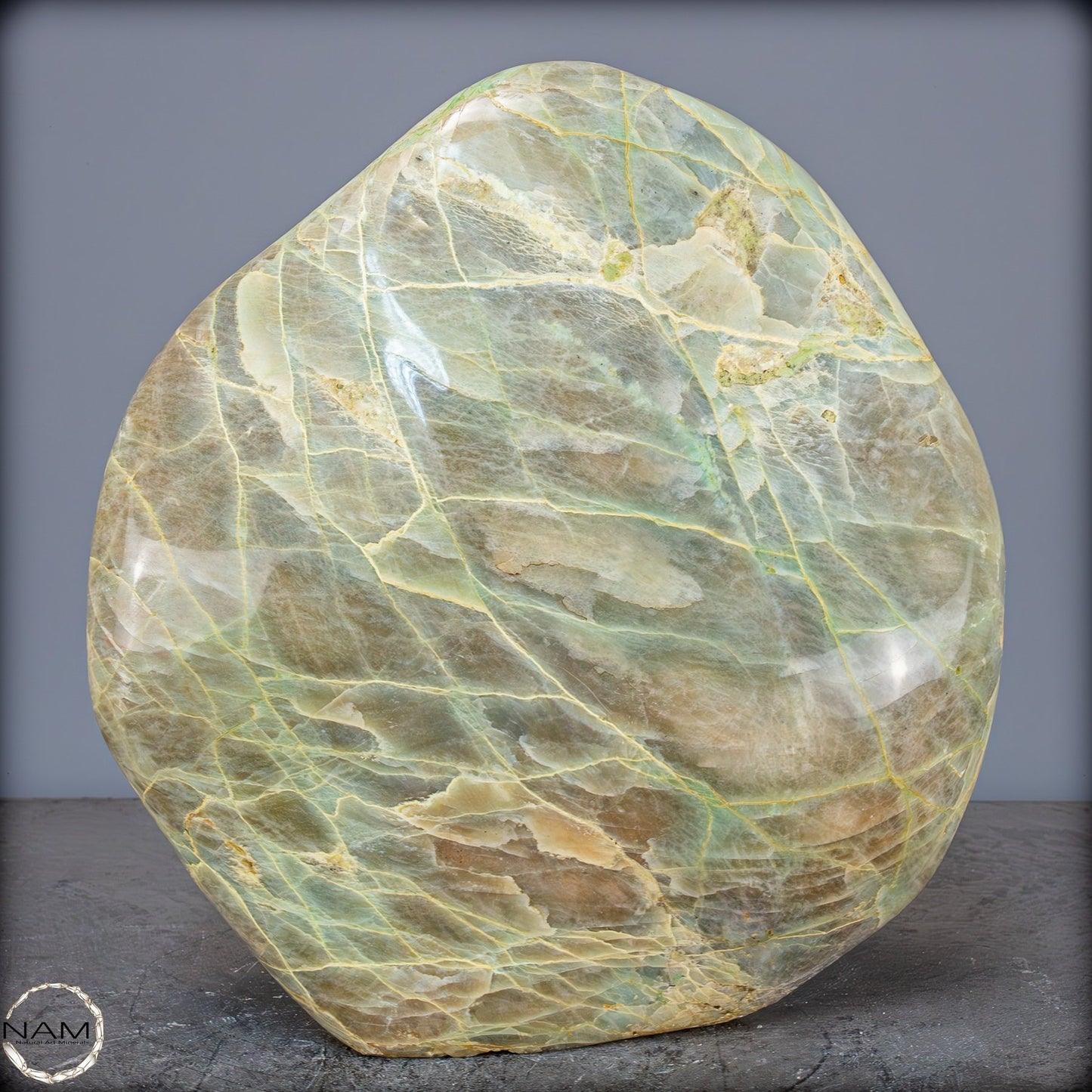 Natürliche Garnierit-Grüner Mondstein Kristall-Freiform - 11528,13g