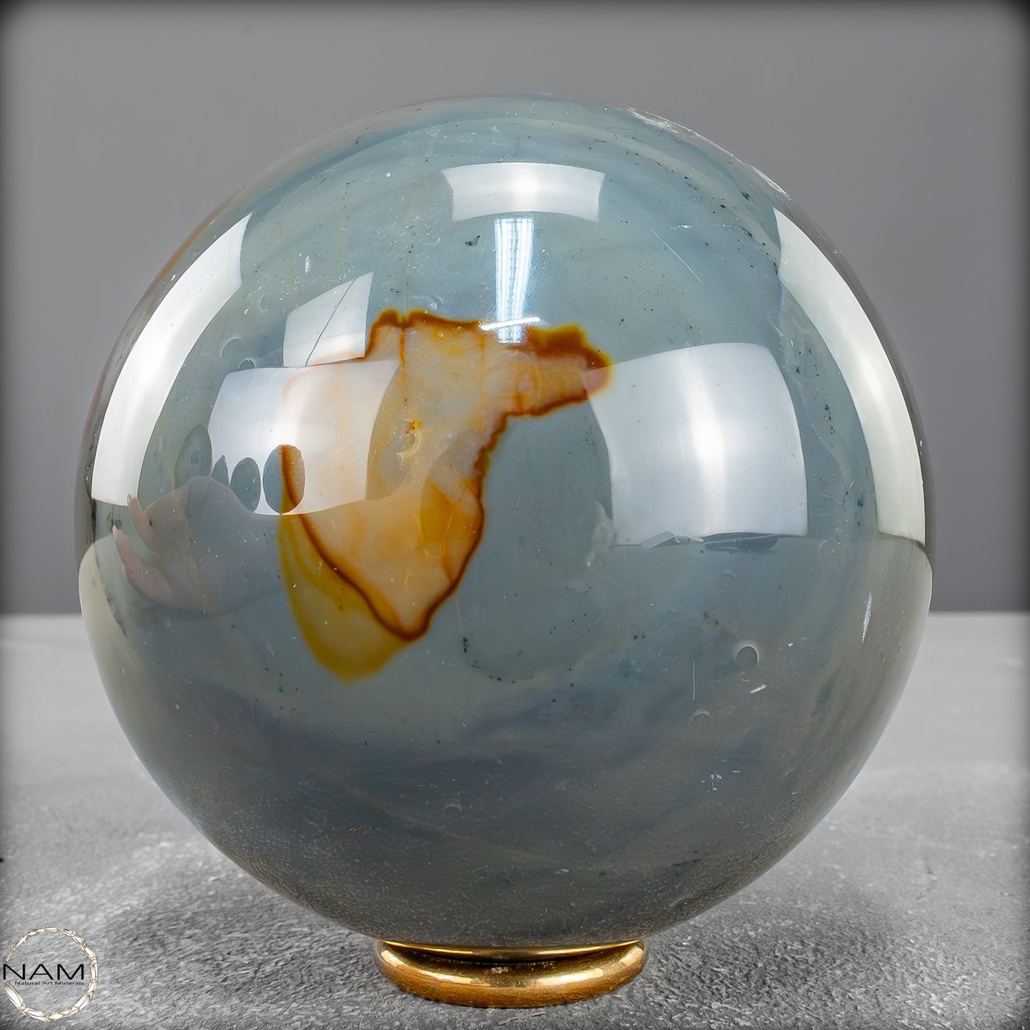 Natürliche Polychrome Jaspis Kristall-Kugel -849,98g