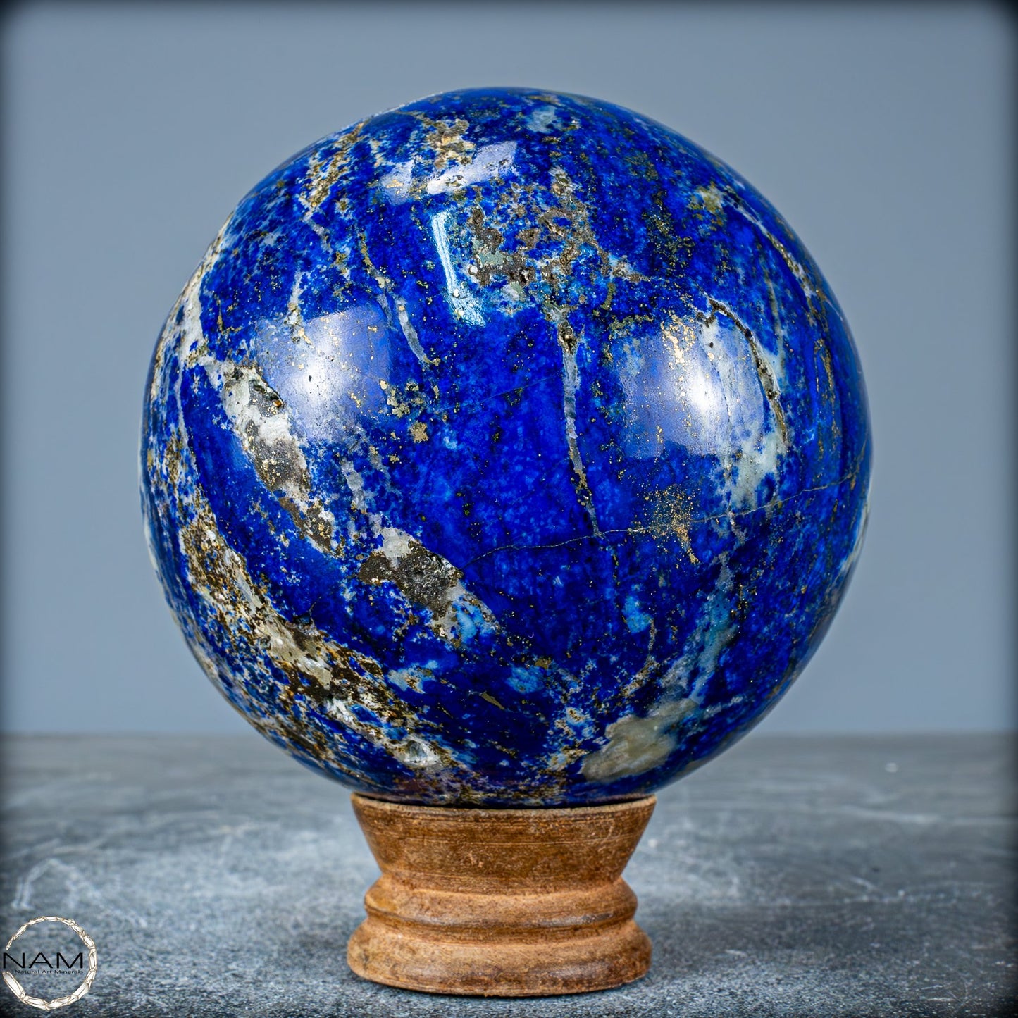 Natürliche Königsblaue Lapislazuli-Kristall-Kugel - 1545,44g