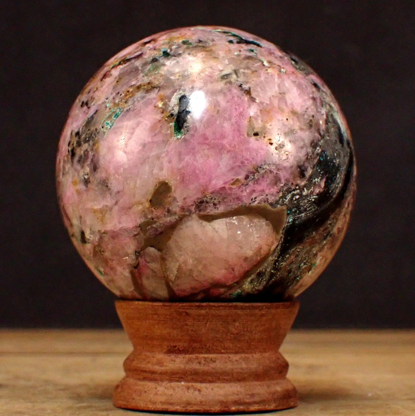 A+ Cobalt-Calcit Kugel - 452,52g - 70mm