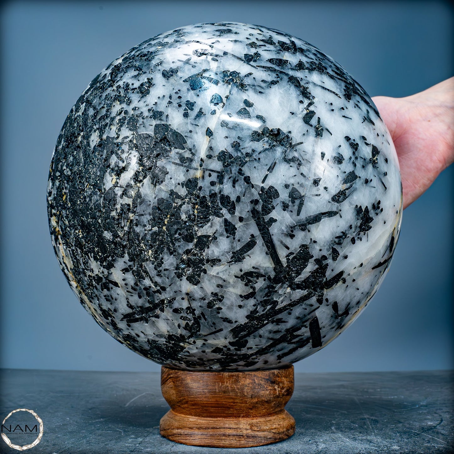 Natürliche Große Tourmalin & Quarz-Kristall Kugel aus Brasilien - 11610,91g - 215mm