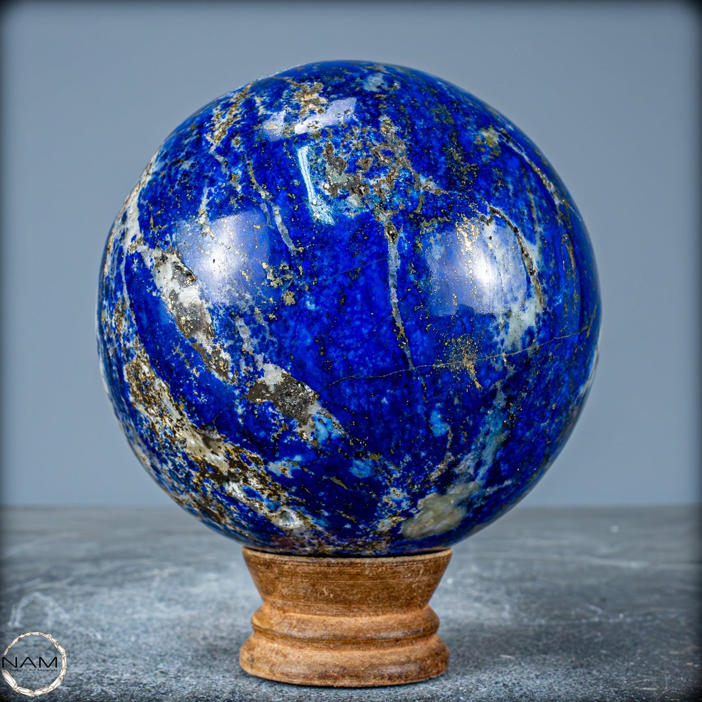 Natürliche Königsblaue Lapislazuli-Kristall-Kugel - 1545,44g