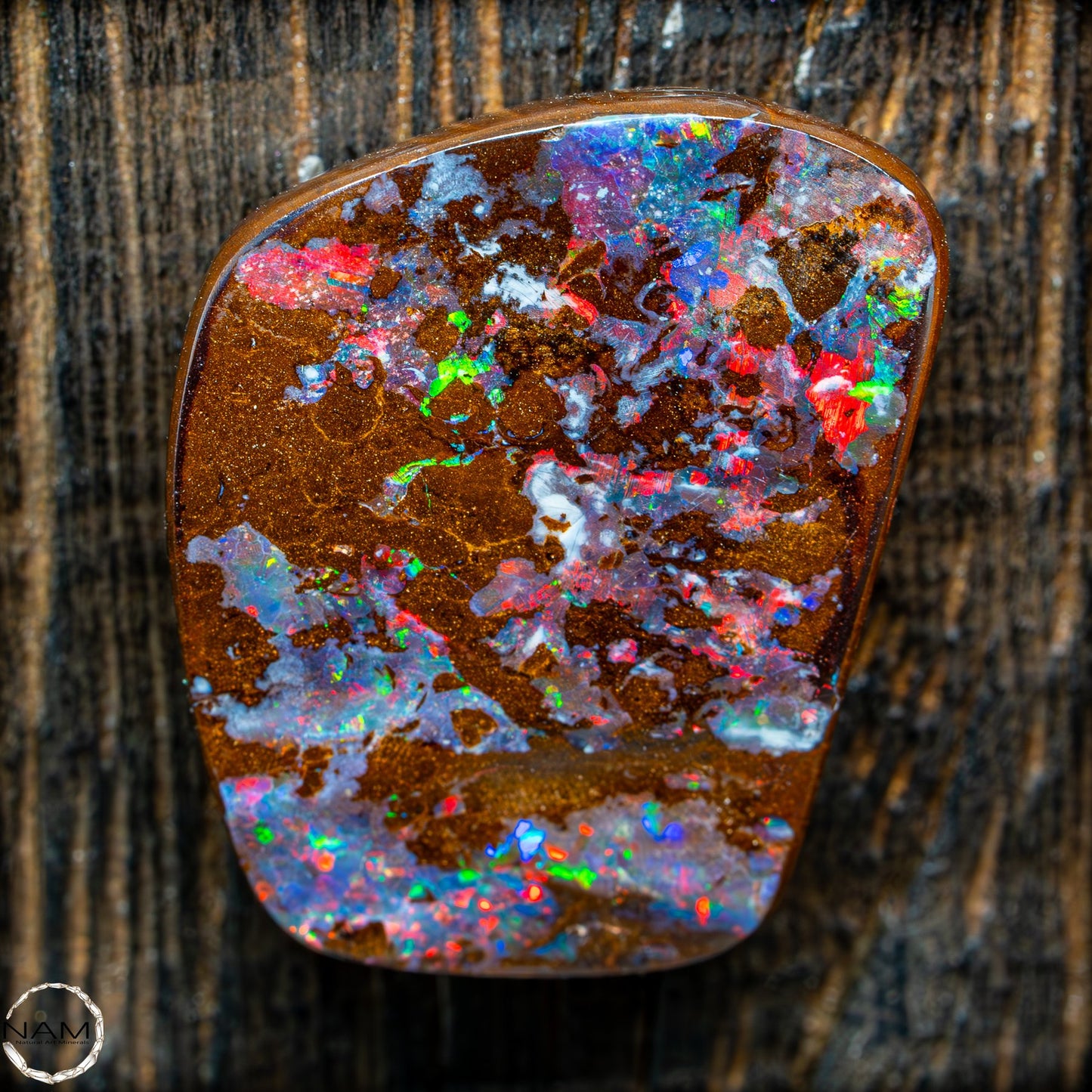 Natürlicher Boulder Opal aus Australien Edelsteinqualität Poliert - 4,973g