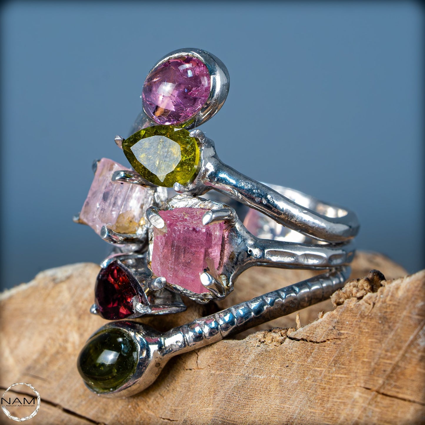Natürlicher Turmalin Ring von höchster Qualität, 925 Silber - 38,5 ct