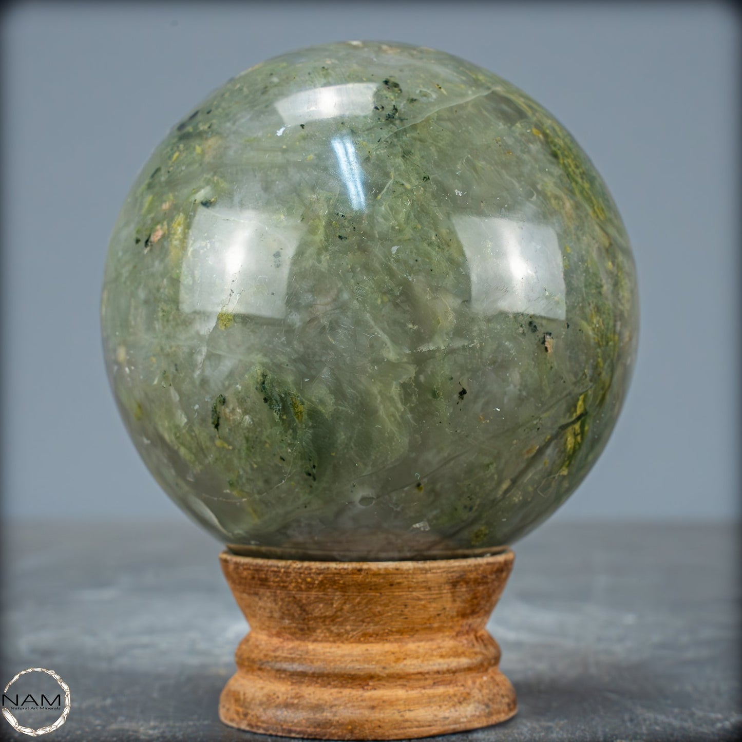 Natürliche Gartenquarz Kristall-Kugel aus Brasilien - 709,55g - 80mm