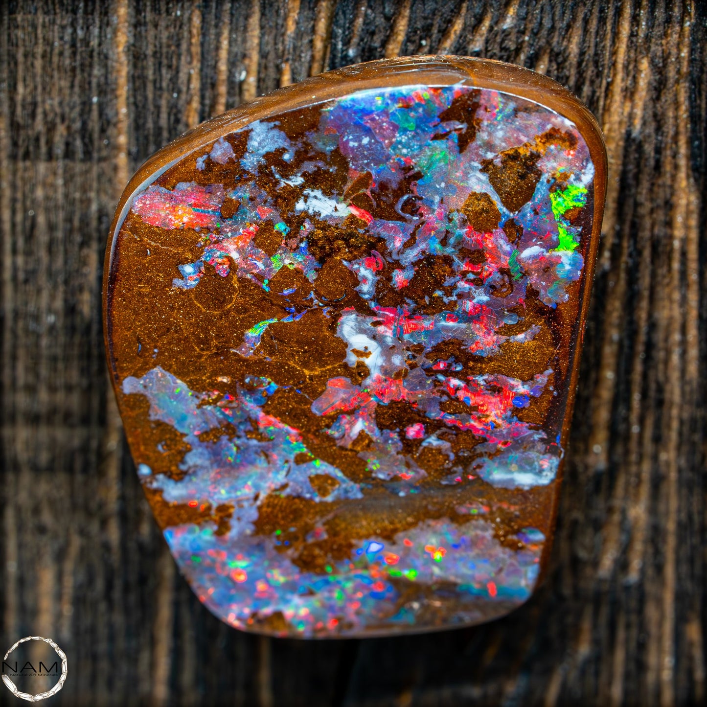 Natürlicher Boulder Opal aus Australien Edelsteinqualität Poliert - 4,973g