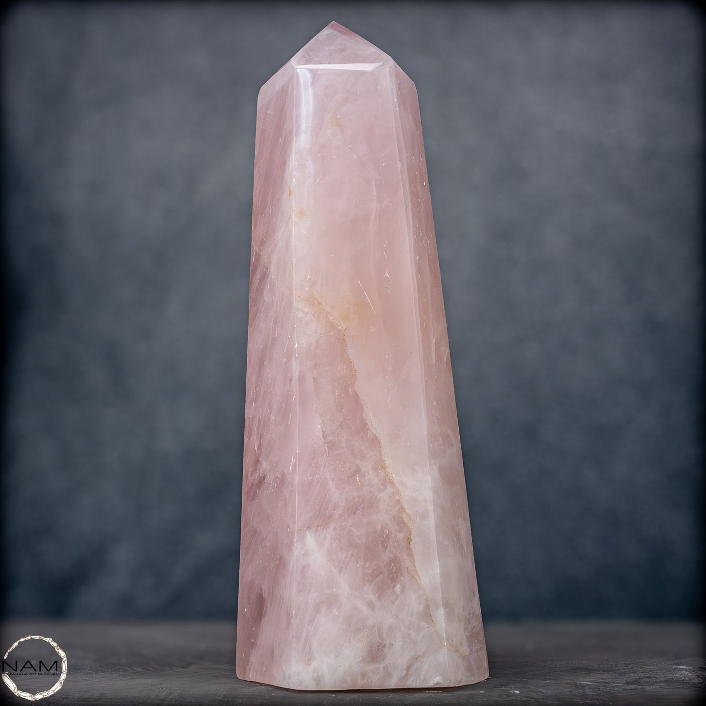 Natürlicher Großer Rosenquarz Obelisk aus Brasilien - 6907,55g