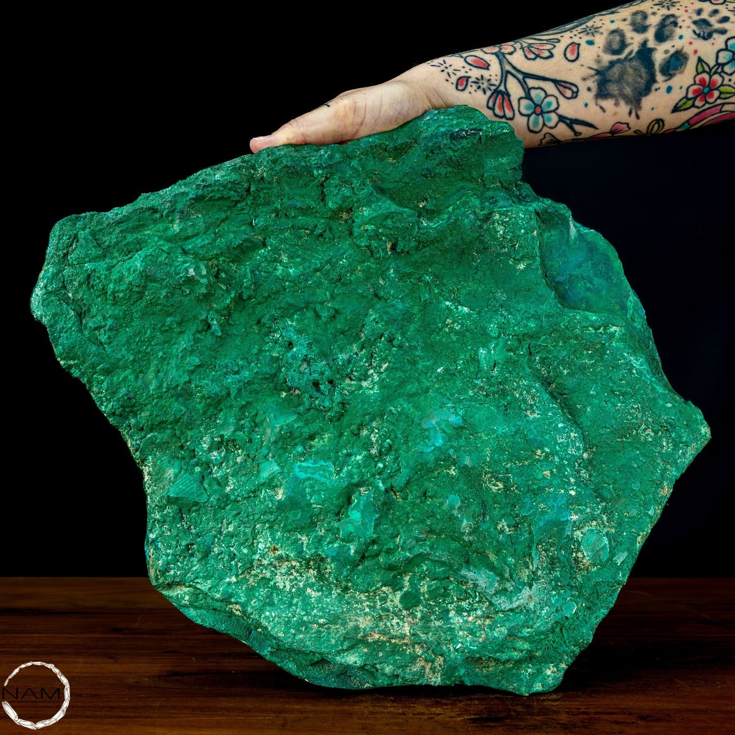 Botryoidaler Chrysokolla, Malachit und Azurit, sehr selten - 12256,19g