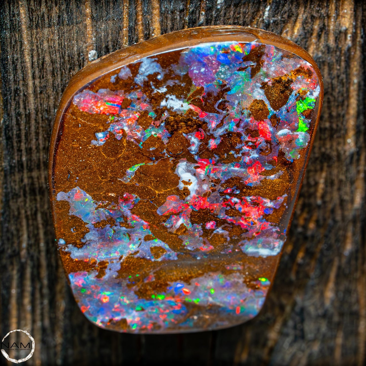 Natürlicher Boulder Opal aus Australien Edelsteinqualität Poliert - 4,973g