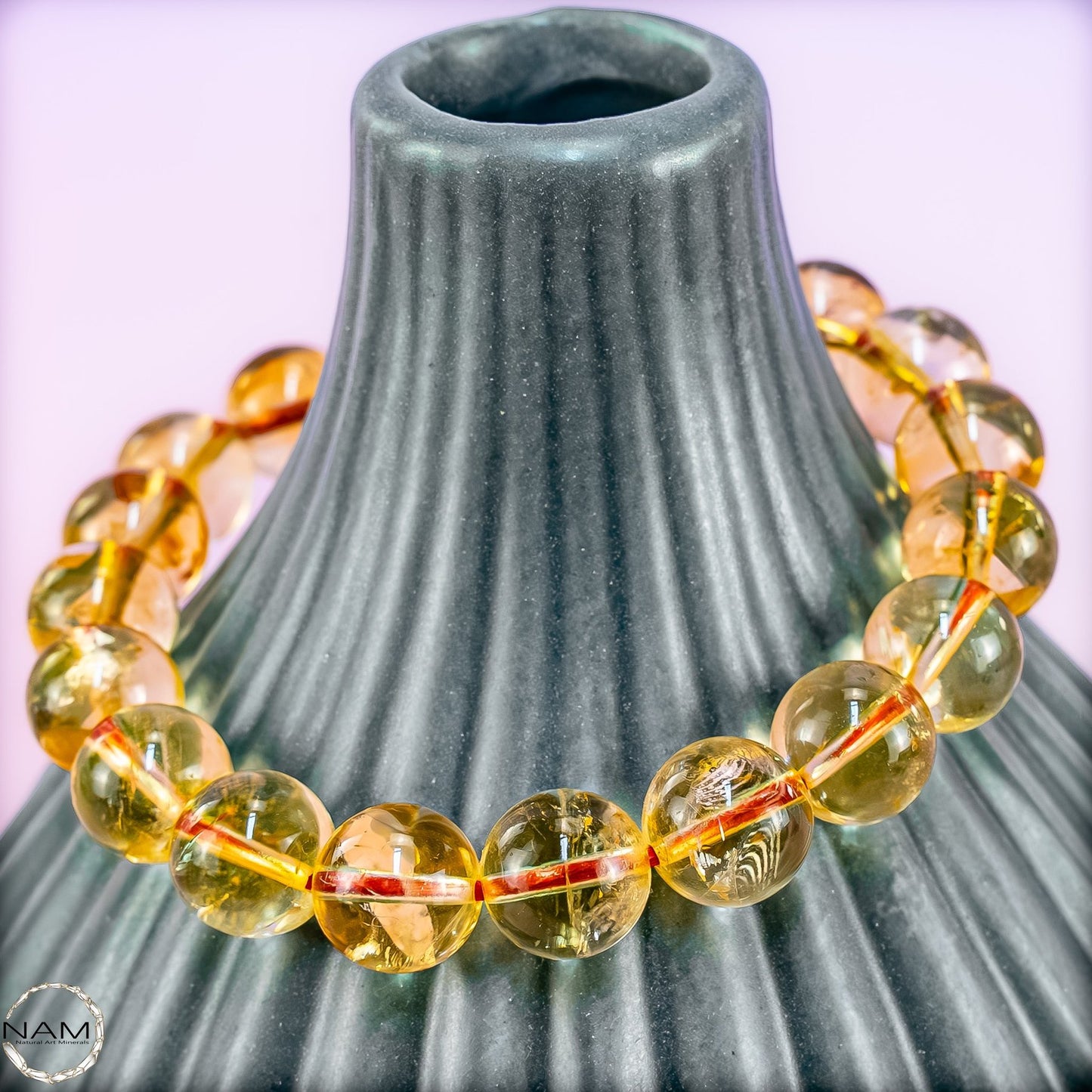 Edles Citrin Armband – Strahlende Eleganz in Goldgelb -26,70g 133,5ct
