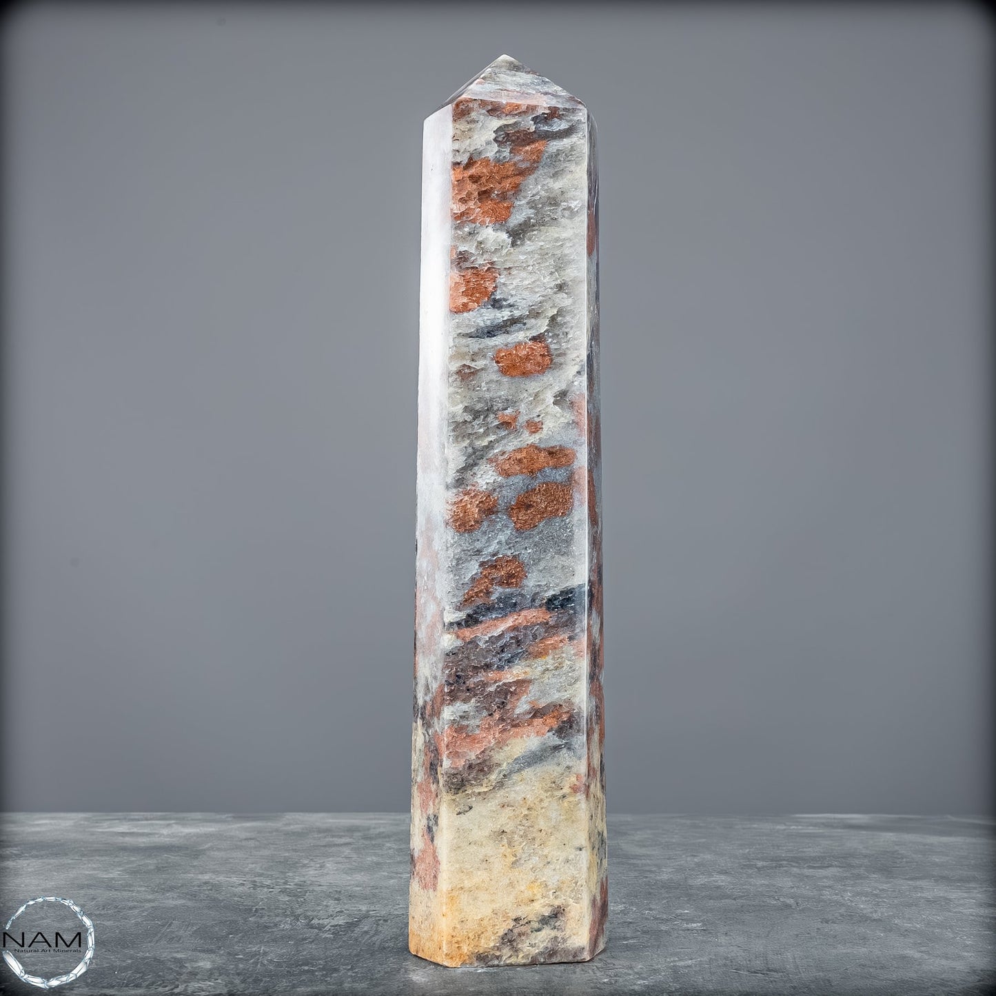 Natürliche Rote Aventurin Obelisk aus Madagaskar - 677,22g